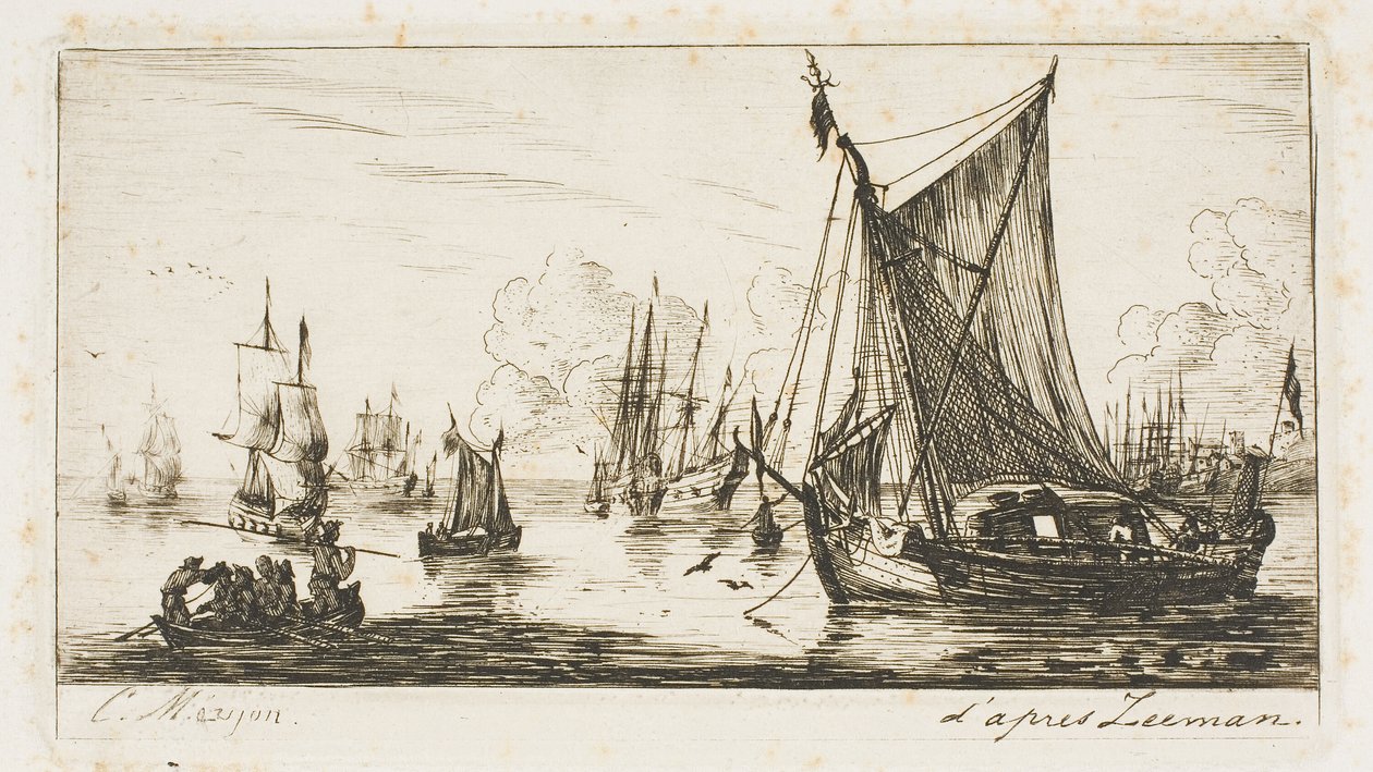 Sørhavsfiskere av Charles Meryon