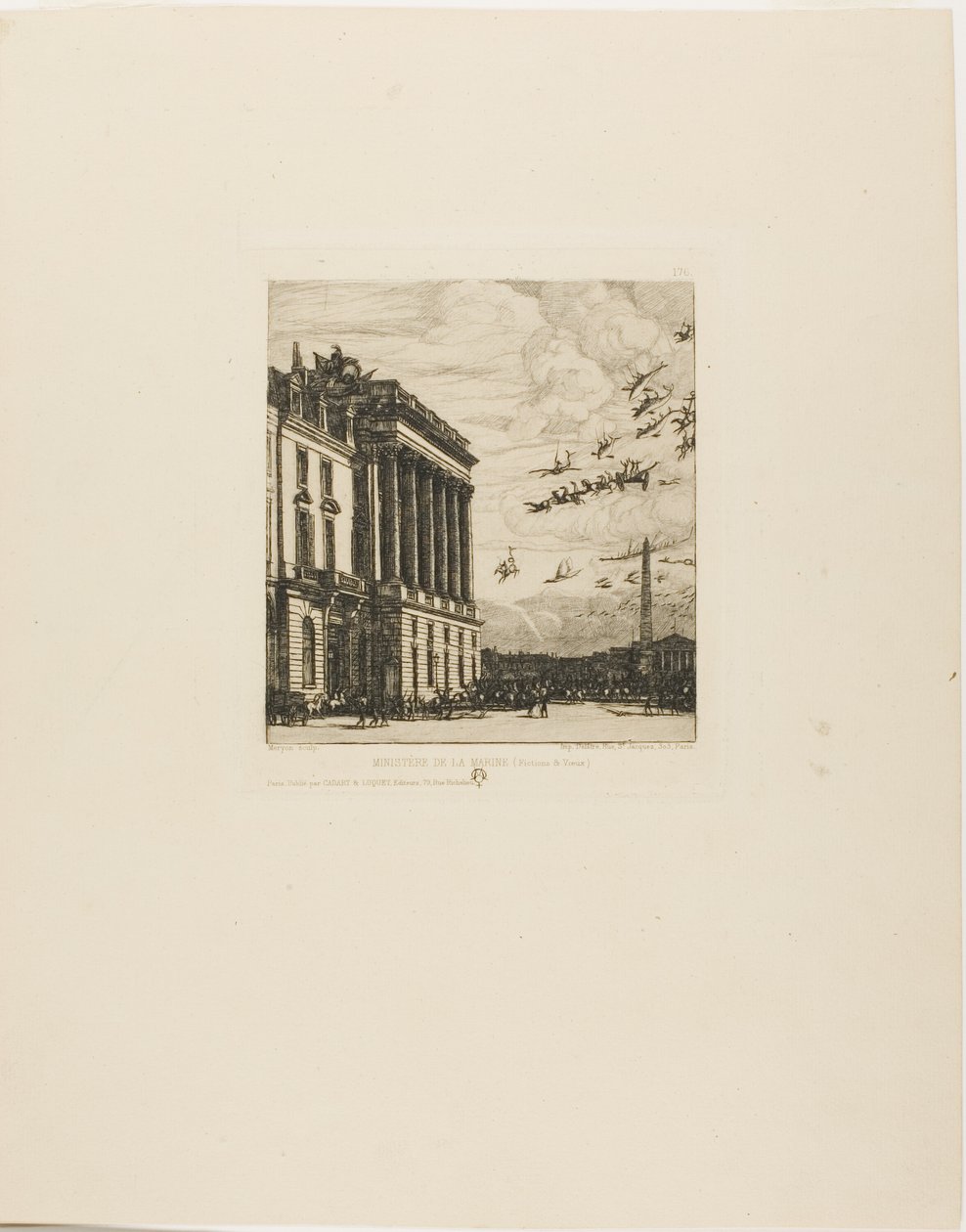 Admiralitetet, Paris av Charles Meryon