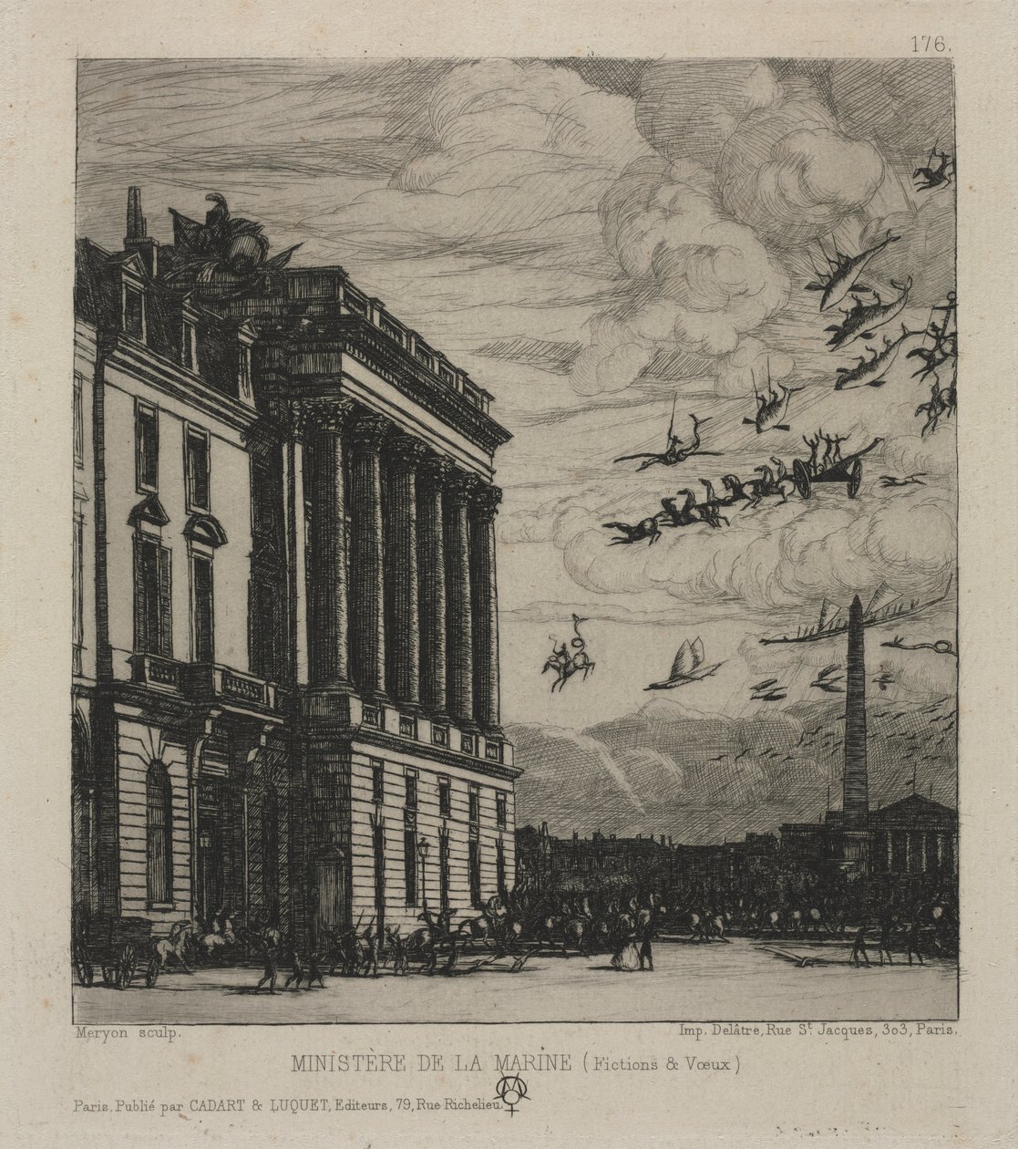 Admiralitetet, Paris av Charles Meryon
