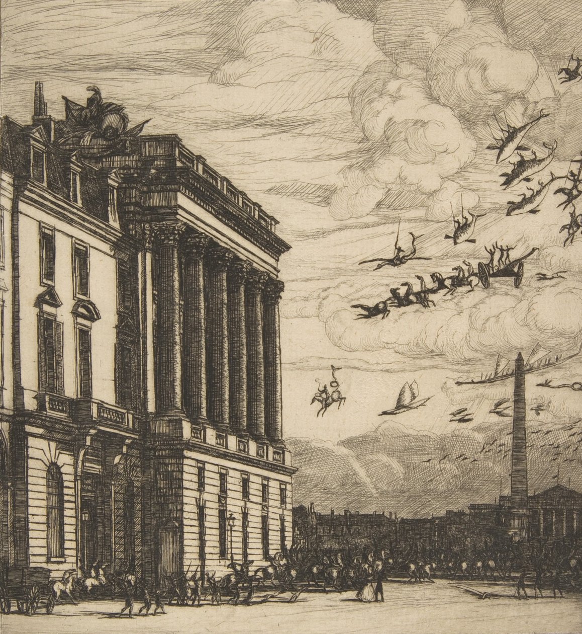 Admiralitetet, Paris, 1865. av Charles Meryon