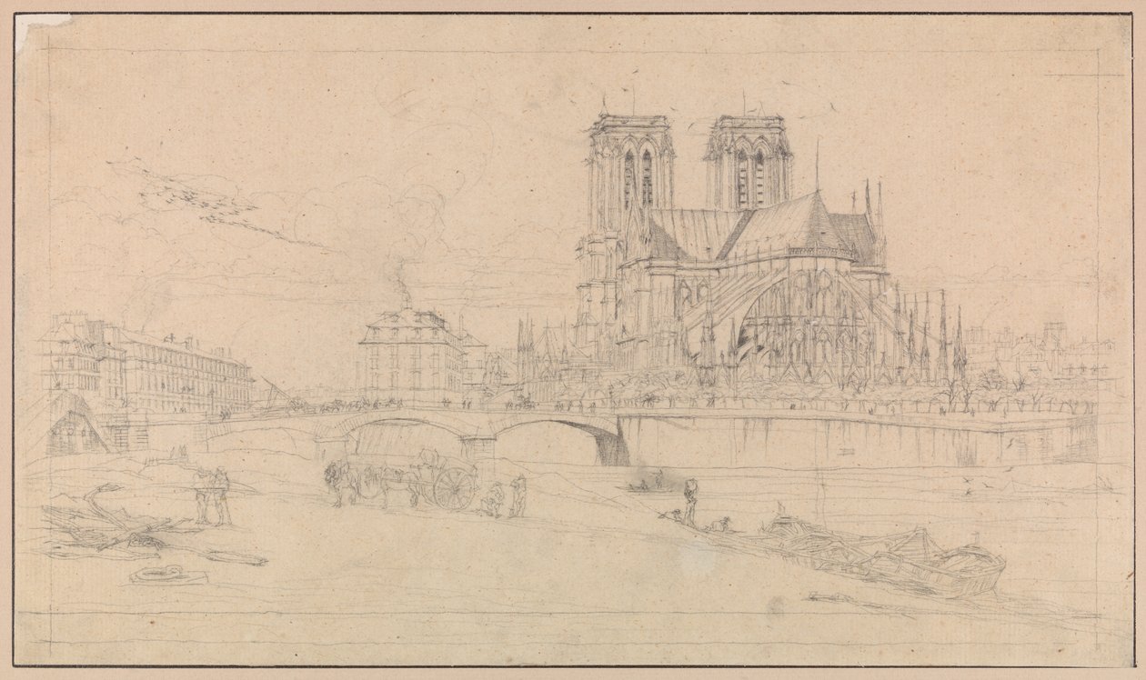 Apsiden i Notre-Dame, Paris av Charles Meryon