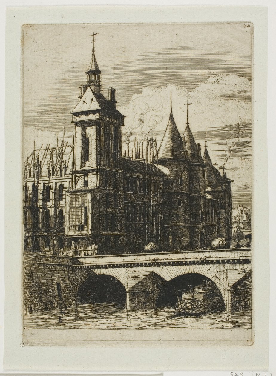Klokketårnet, Paris av Charles Meryon