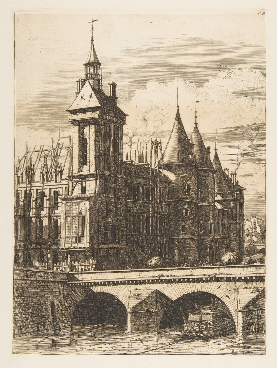 Klokketårnet, Paris av Charles Meryon