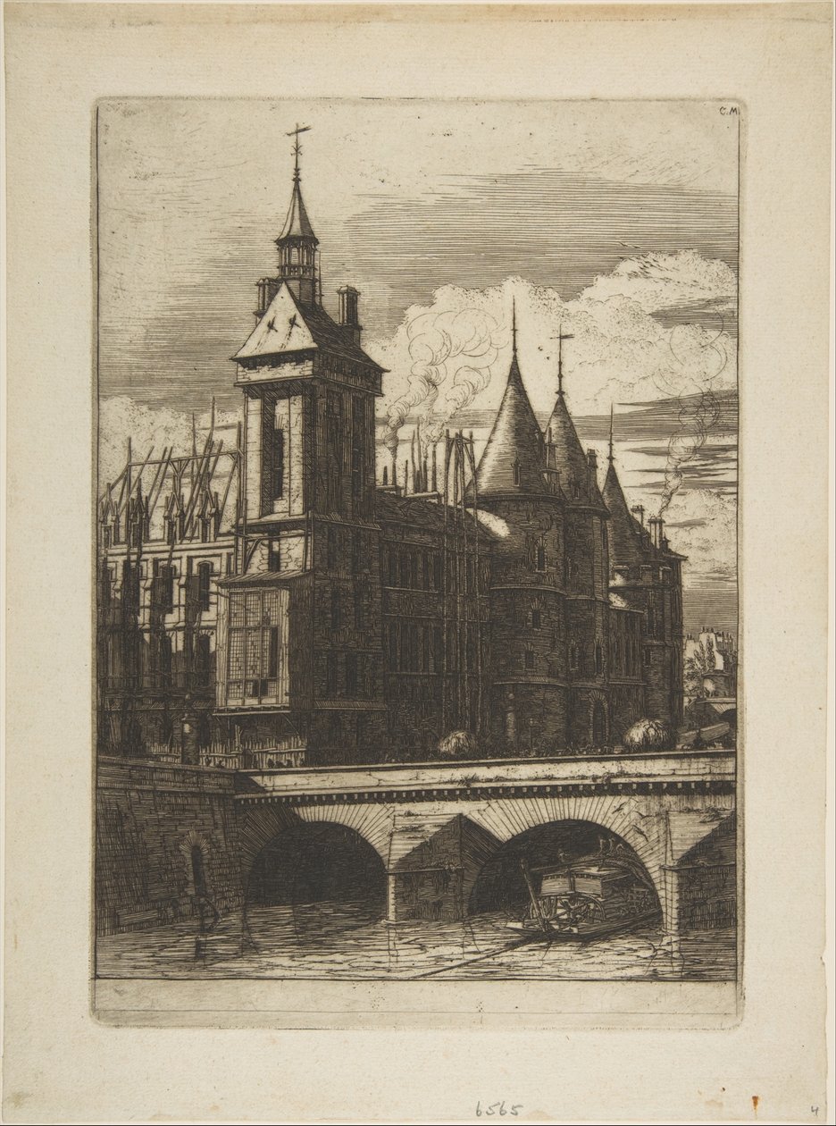 Klokketårnet, Paris av Charles Meryon