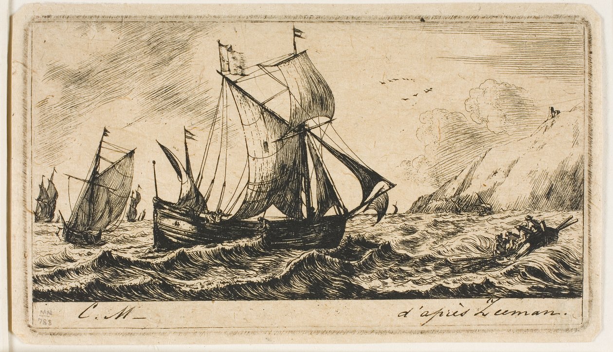 Gallioten til Jean de Vyl fra Rotterdam av Charles Meryon