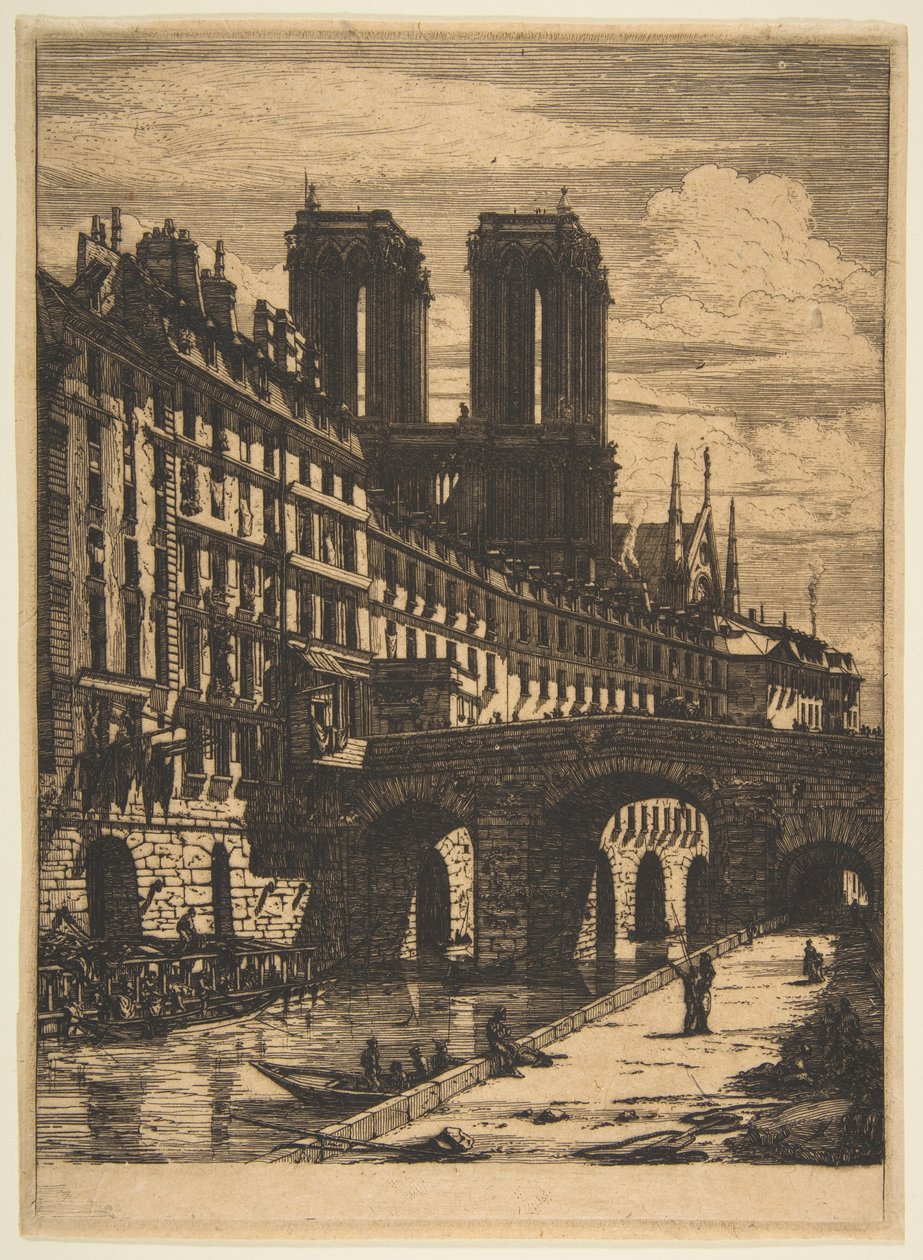 Petit Pont, Paris av Charles Meryon