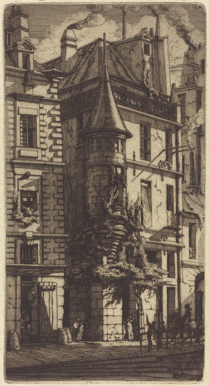 Turret i Rue de la Tixéranderie, Paris (Hus med et tårn, Weavers