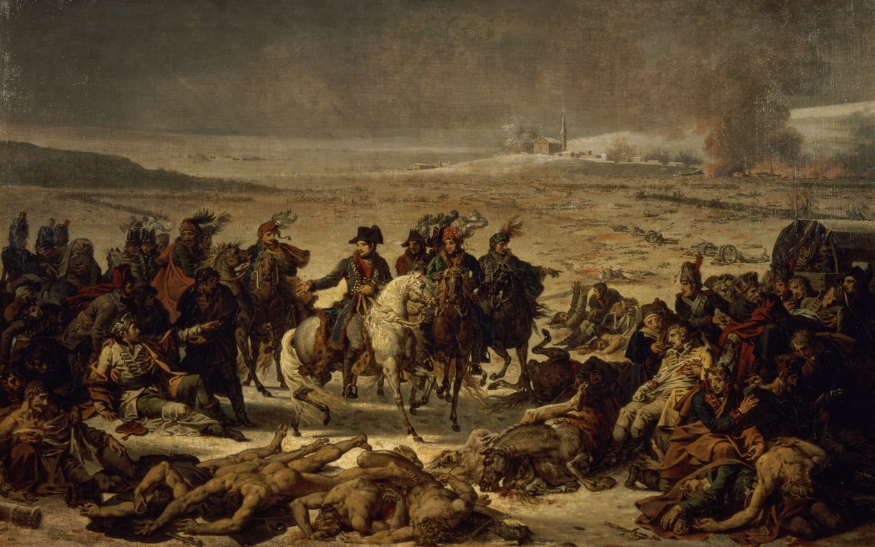 Etter slaget ved Eylau, 9. februar 1807 (olje på lerret) av Charles Meynier