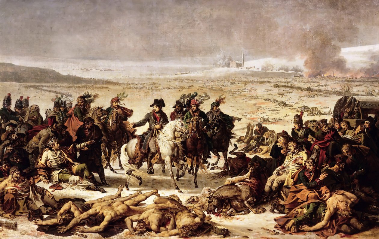 Napoleon på slagmarken ved Eylau, 9. februar 1807 av Charles Meynier