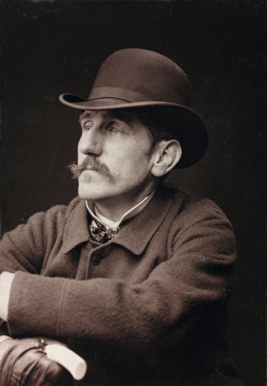 Kunstnerisk og biografisk album, 5. årgang, Salong 1885; portrett av den franske maleren Georges-Louis Hyon (1855-1901) av Charles Michelez