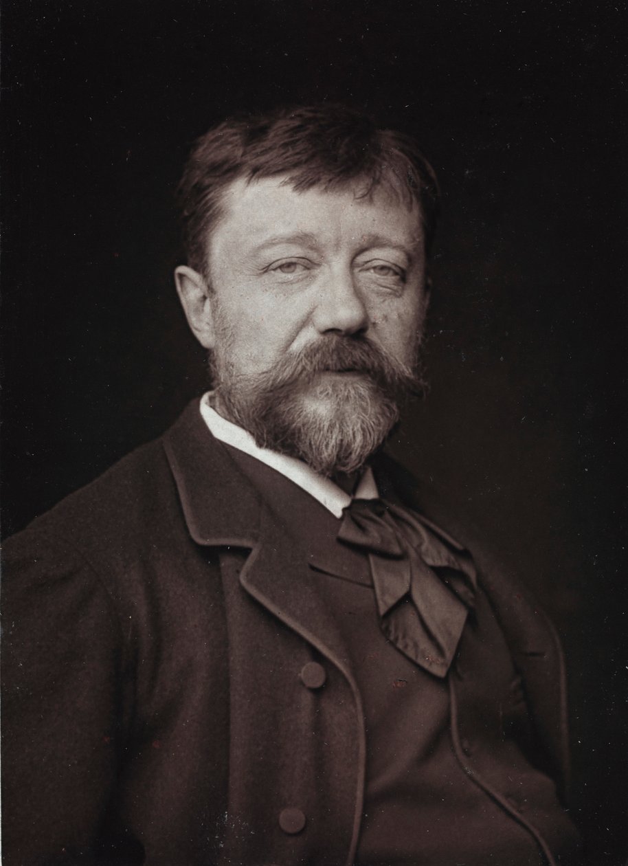 Kunstnerisk og biografisk album, 5. årgang, Salong 1885; portrett av den franske maleren Casimir Destrem av Charles Michelez