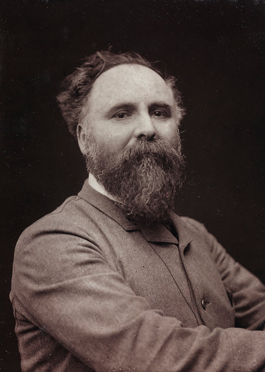 Kunstnerisk og biografisk album, 5. årgang, Salong 1885; portrett av den franske maleren Diogenes Ulysse Napoléon Maillart (1840-1926) av Charles Michelez