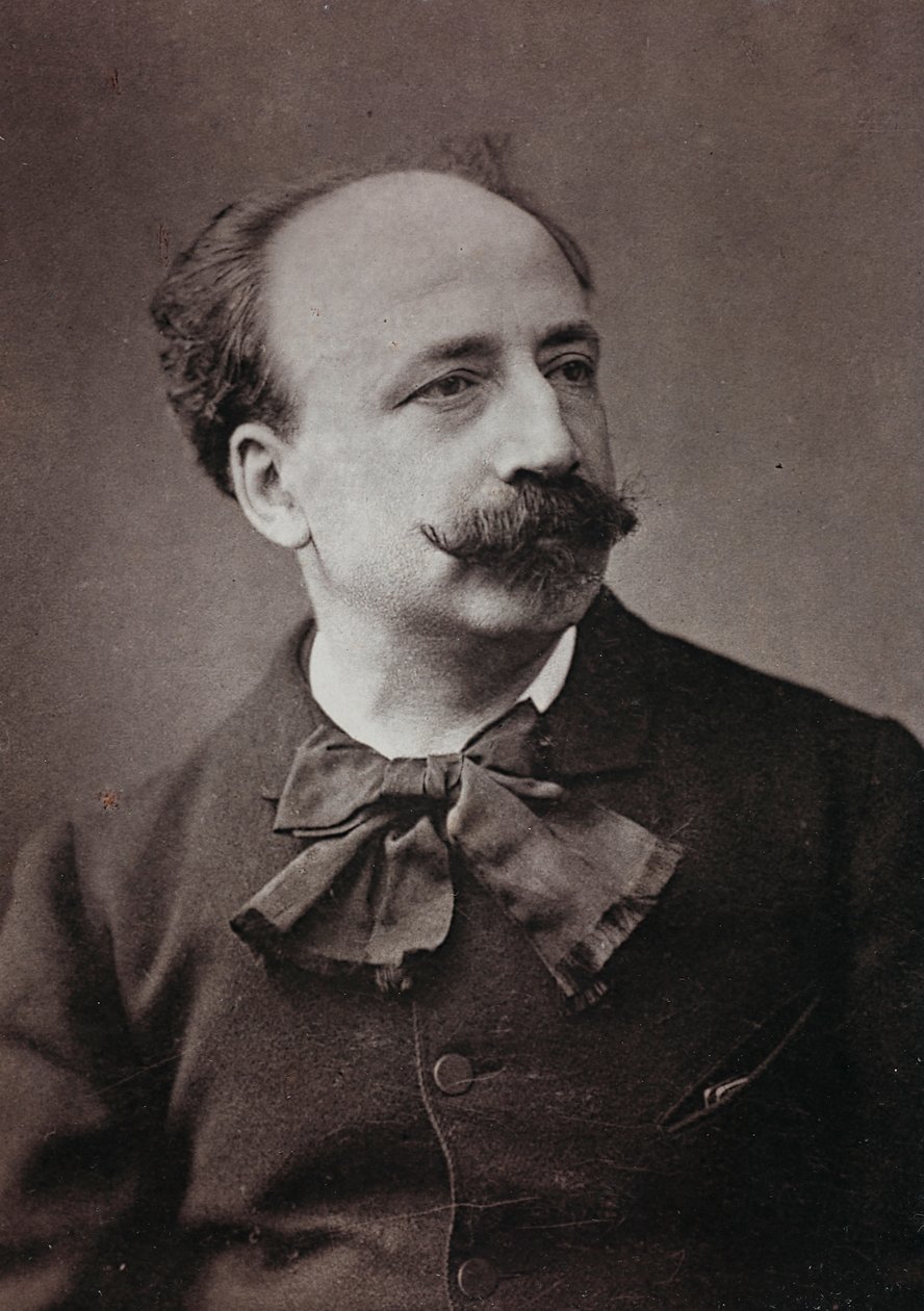 Kunstnerisk og biografisk album, 5. årgang, Salong 1885; portrett av den franske maleren Louis Deschamps (1846-1902) av Charles Michelez