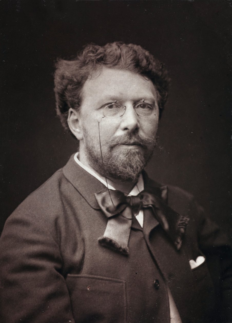 Kunstnerisk og biografisk album, 5. årgang, Salong 1885; portrett av den franske maleren Alfred-Pierre Joseph Agache (1843-1915) av Charles Michelez