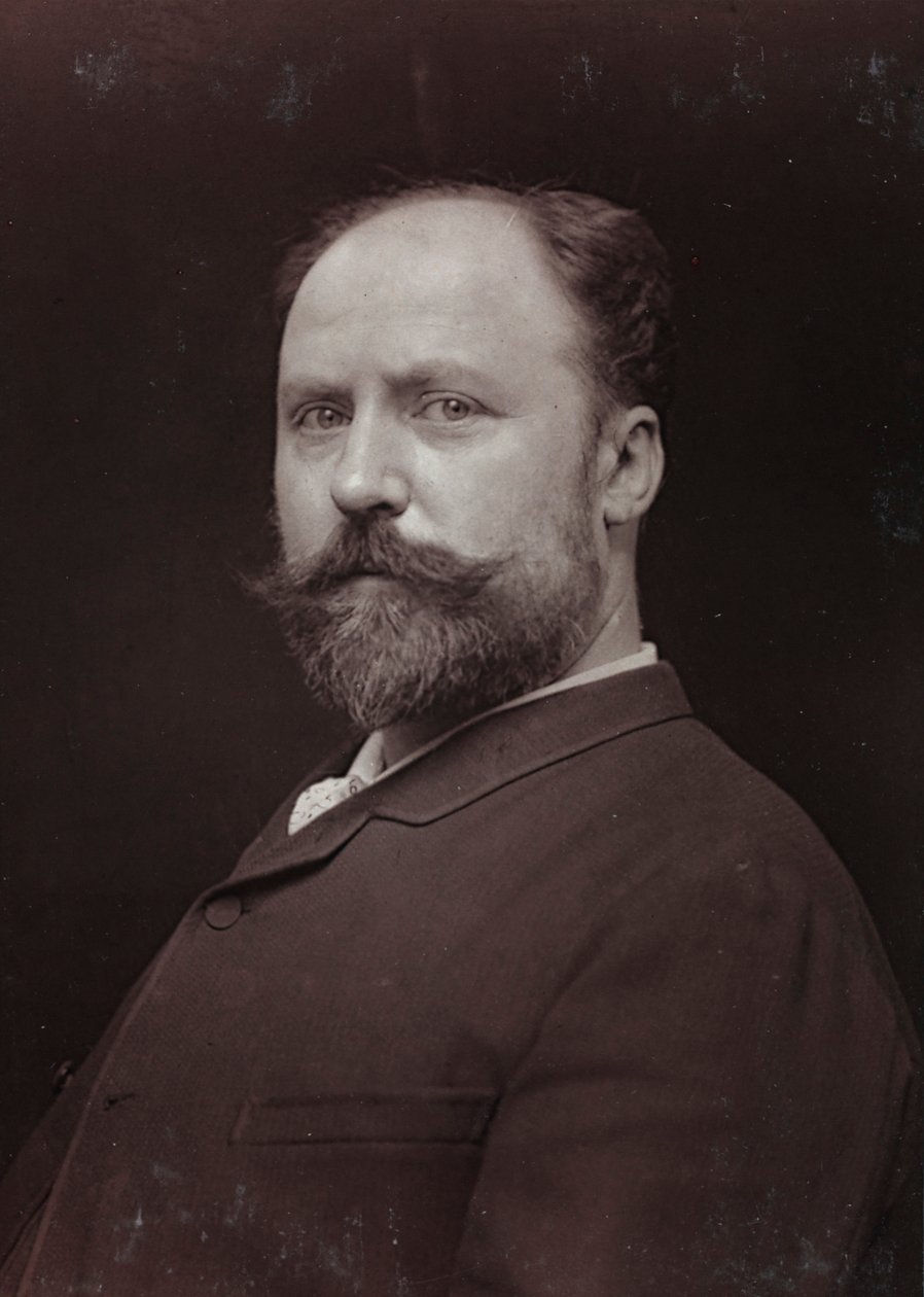 Kunstnerisk og biografisk album, 6. årgang, Salong 1885; portrett av den franske maleren Paul Grolleron (1848-1901) av Charles Michelez