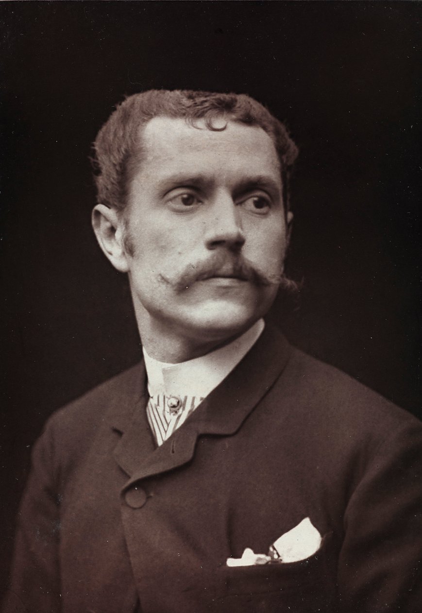 Kunstnerisk og biografisk album, 6. årgang, Salong 1885; portrett av kunstneren Louis Fernandez Pelez De Cordova av Charles Michelez