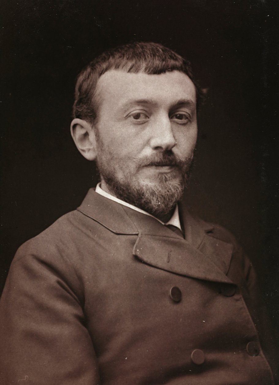 Kunstnerisk og biografisk album, 6. årgang, Salong 1885; portrett av maleren Alfred Henry Bramtot av Charles Michelez