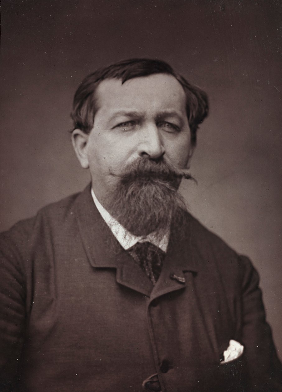 Kunstnerisk og biografisk album, 6. årgang, Salong 1885; Portrett av maleren Joseph Emile Gridel (1839-1901) av Charles Michelez