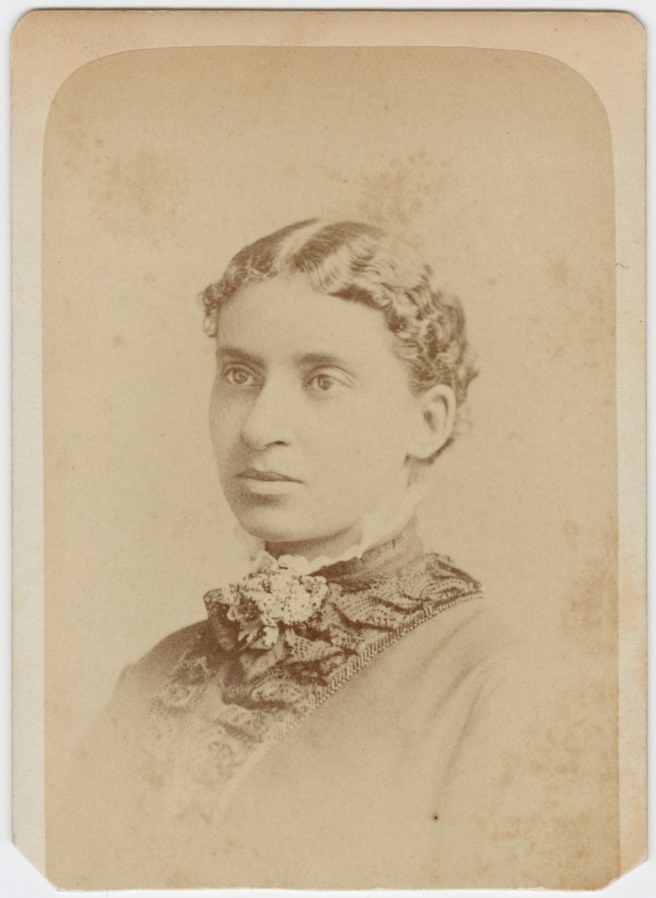 Carte de vision eller Lottie Grimke, ca. 1870 av Charles Milton Bell