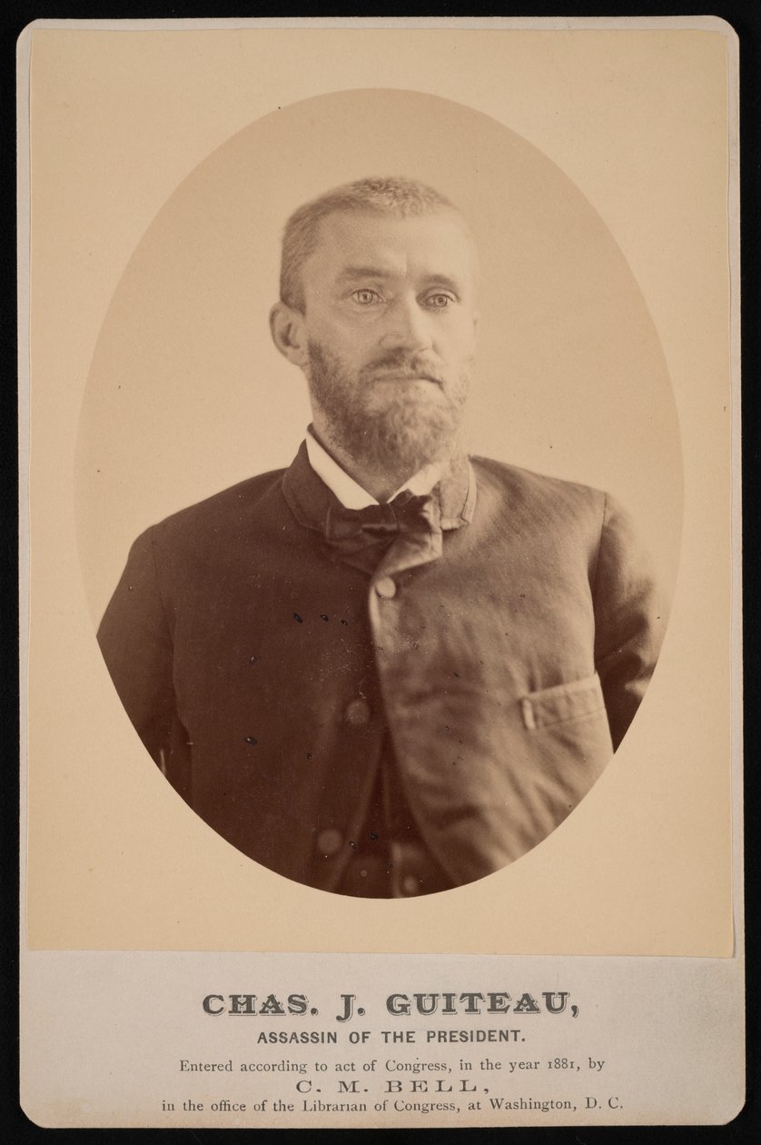 Portrett av Charles Julius Guiteau 1841-1882, 4. juli 1881. av Charles Milton Bell