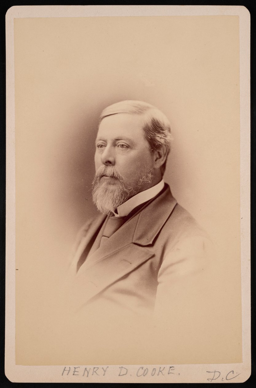 Portrett av Henry David Cooke 1825-1881, før 1881. av Charles Milton Bell