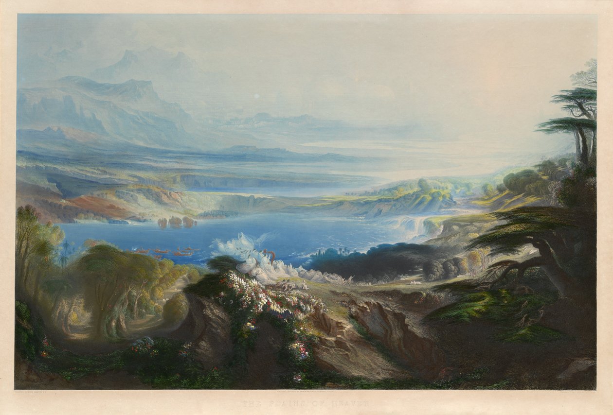Himmelens sletter av Charles Mottram after John Martin