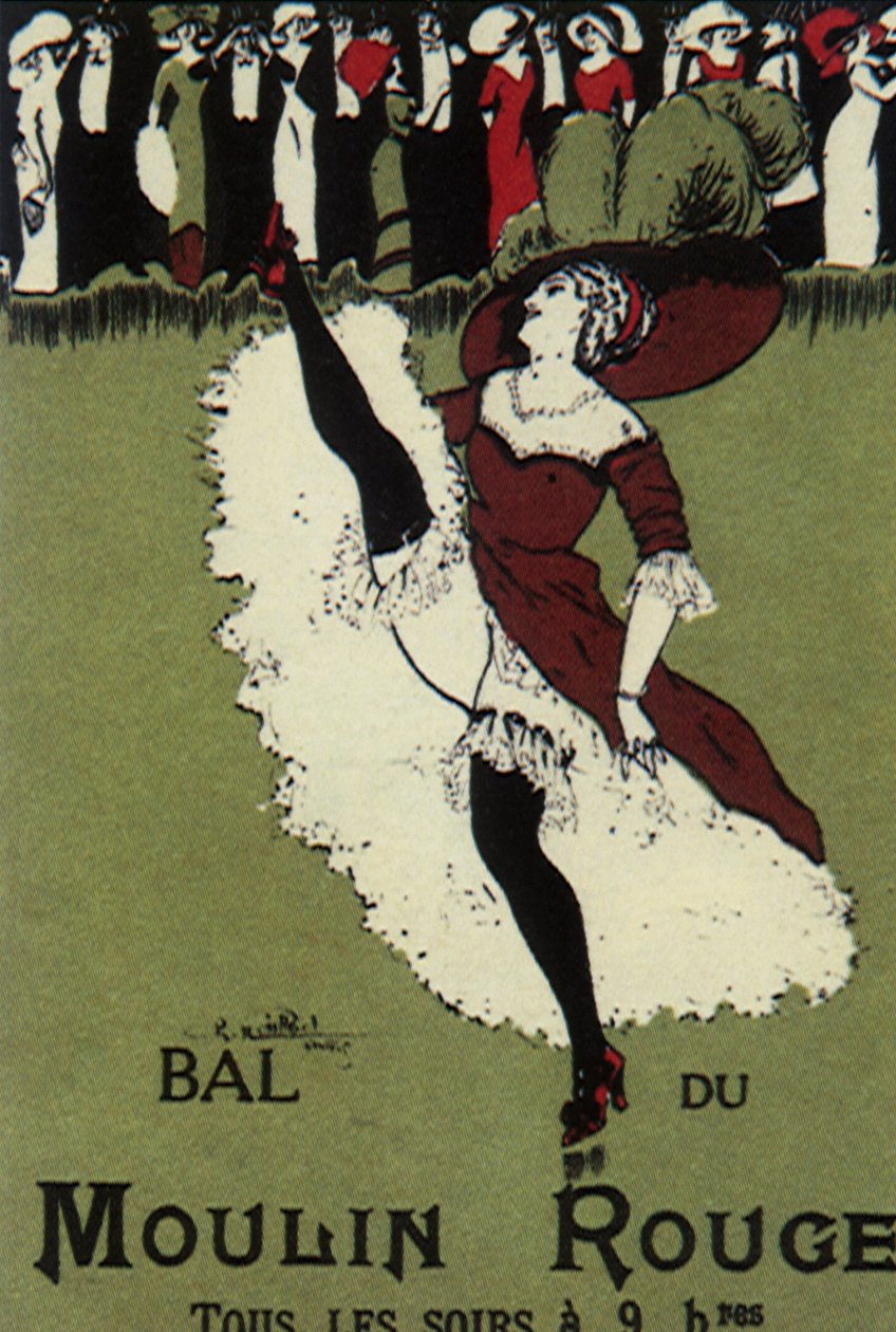 Moulin Rouge Ball (farge litho) av Charles Naillod
