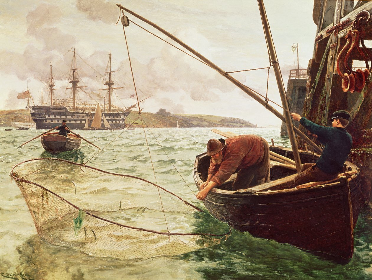 Et smeltenett, 1886 av Charles Napier Hemy