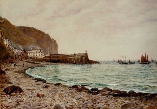 Pulling in the Nets, 1891 (wc) av Charles Napier Hemy