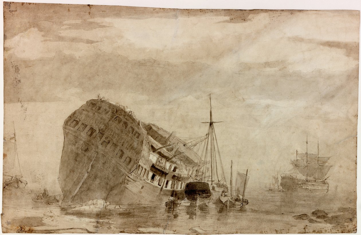 Frakt (blekk (svart)) av Charles Napier Hemy