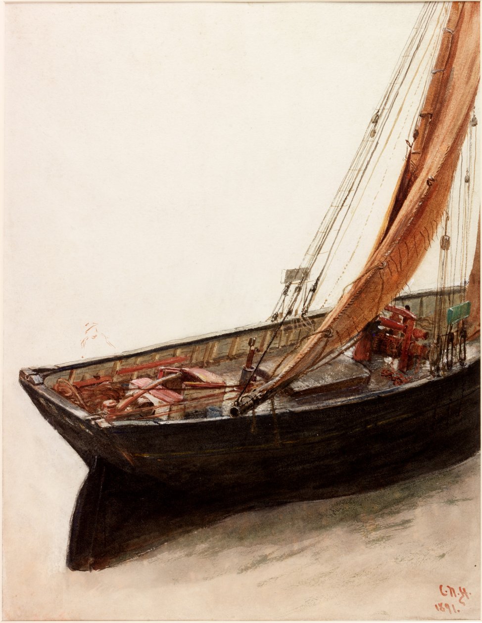 Studie (bc og wc på papir) av Charles Napier Hemy