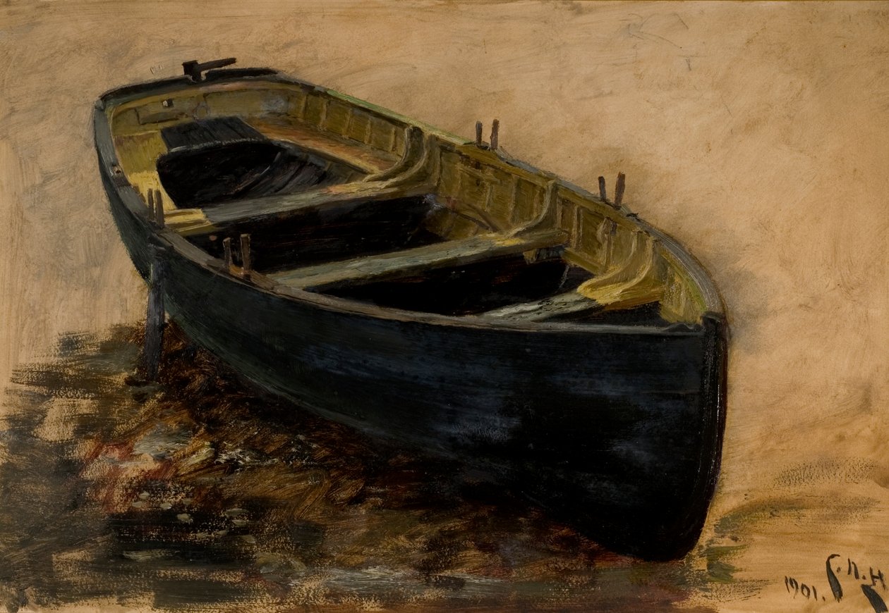 Study of a Boat, 1901 (olje på papir) av Charles Napier Hemy