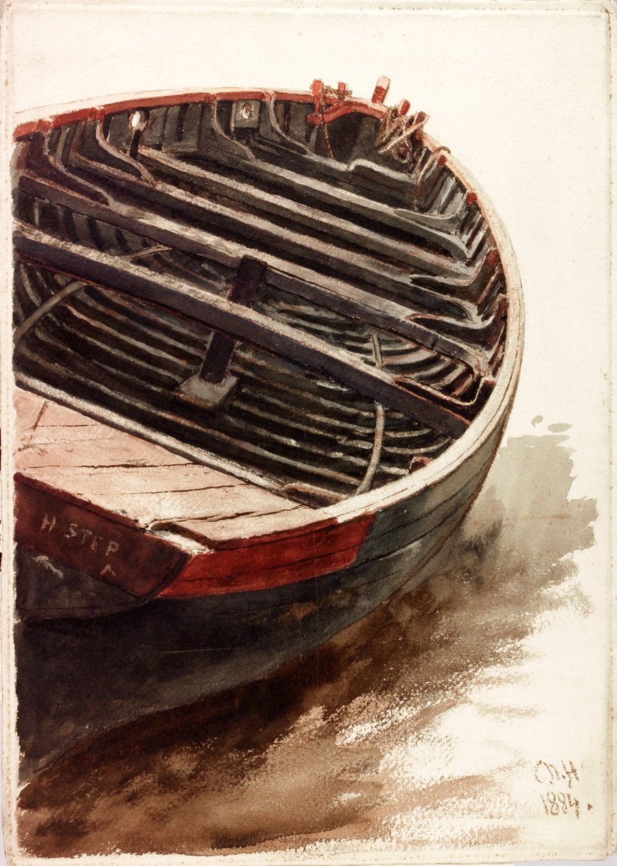 Studie av en jolle av Charles Napier Hemy