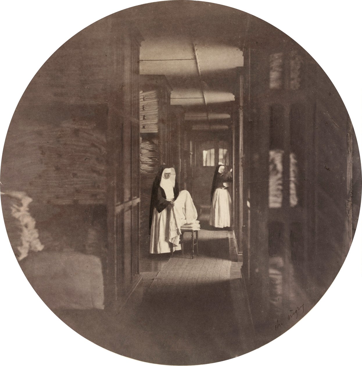 Imperial Asylum of Vincennes: Undertøyet av Charles Nègre