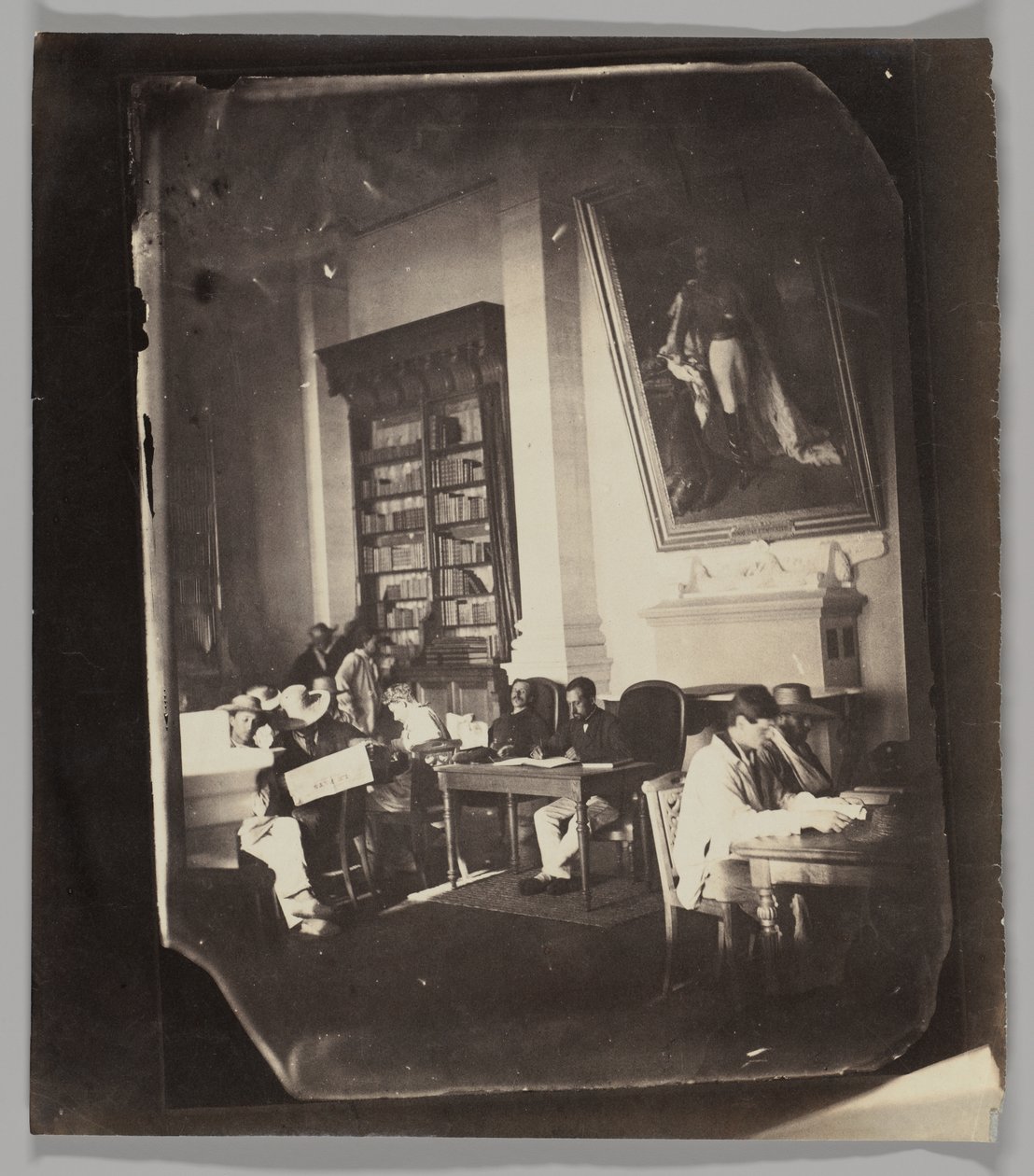 Det keiserlige asylet i Vincennes: biblioteket av Charles Nègre