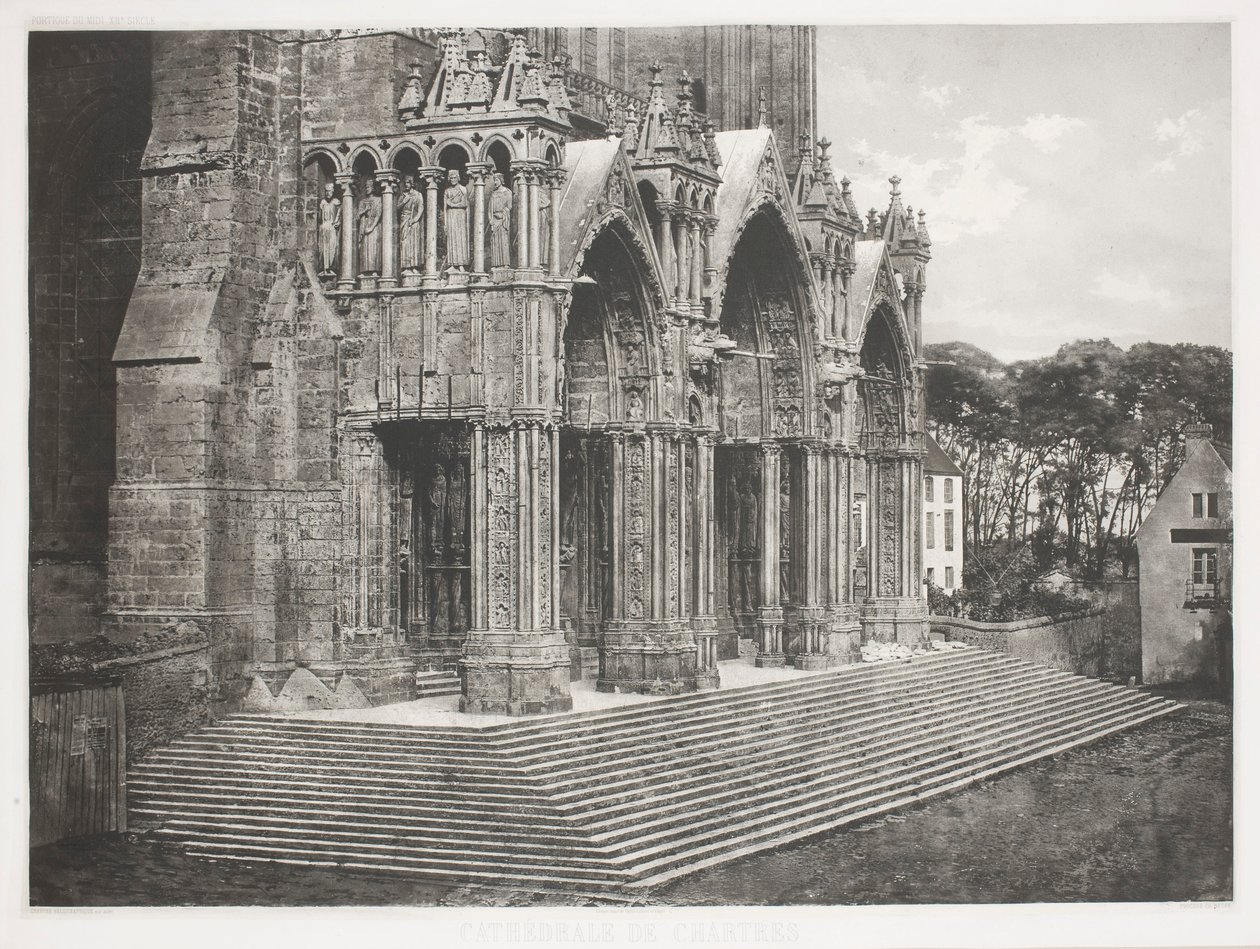 Chartres-katedralen av Charles Nègre