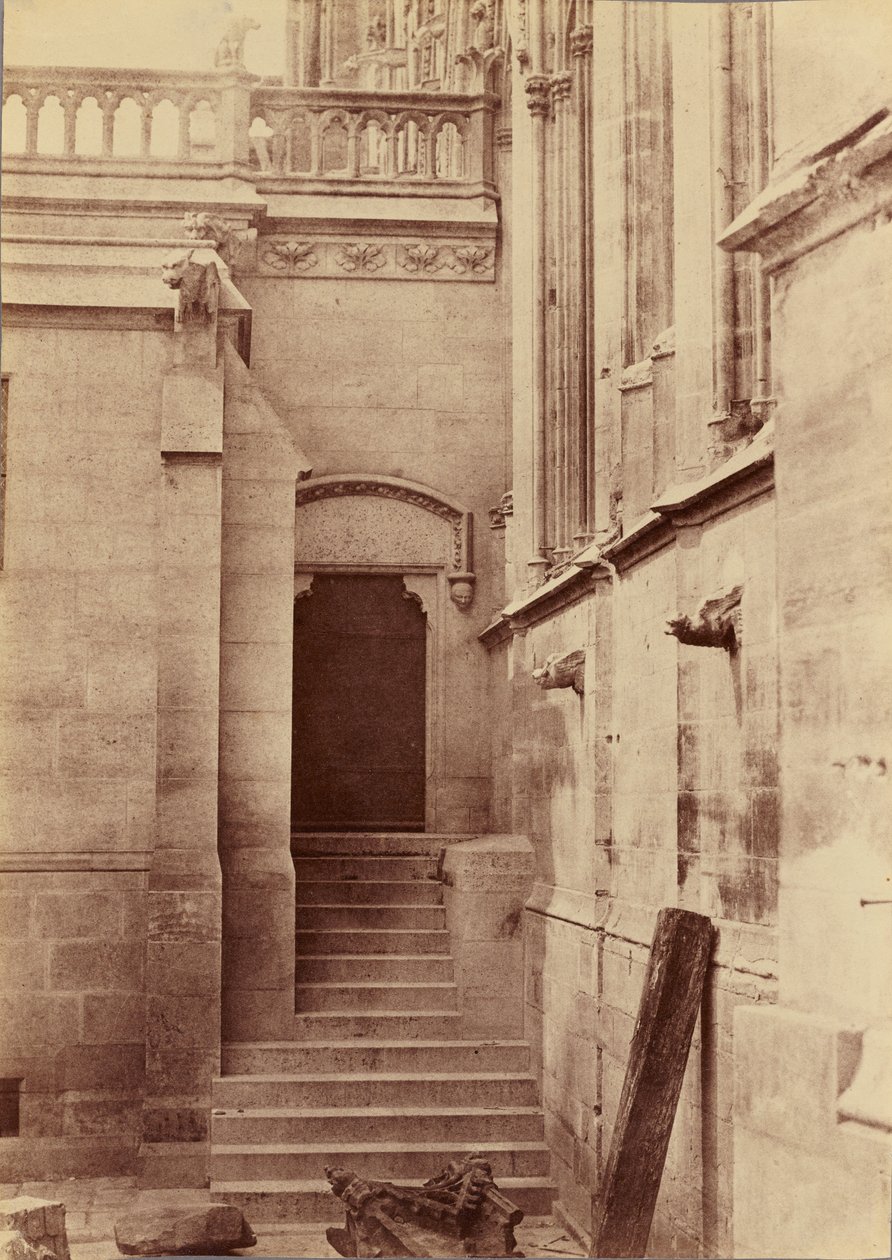 [Inngang til sakristiet, Notre-Dame, Paris] av Charles Nègre