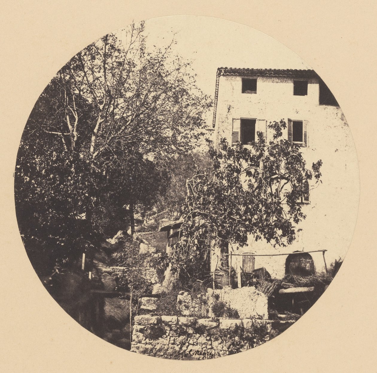 [Grasse, mølle (fossefall)] av Charles Nègre