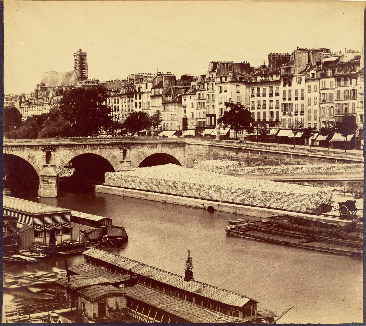 Pont Marie og Célestins-kaiene, sett fra Quai d