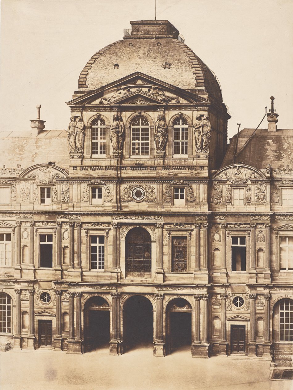 Klokkepaviljongen, Louvre, Paris av Charles Nègre