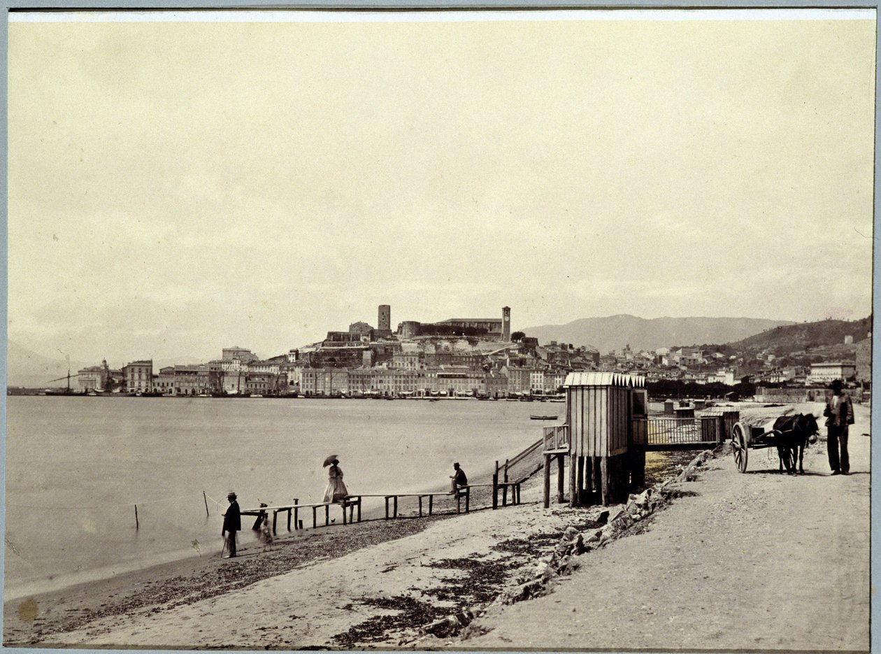 Cannes-stranden - Fotografi av Charles Nègre av Charles Nègre