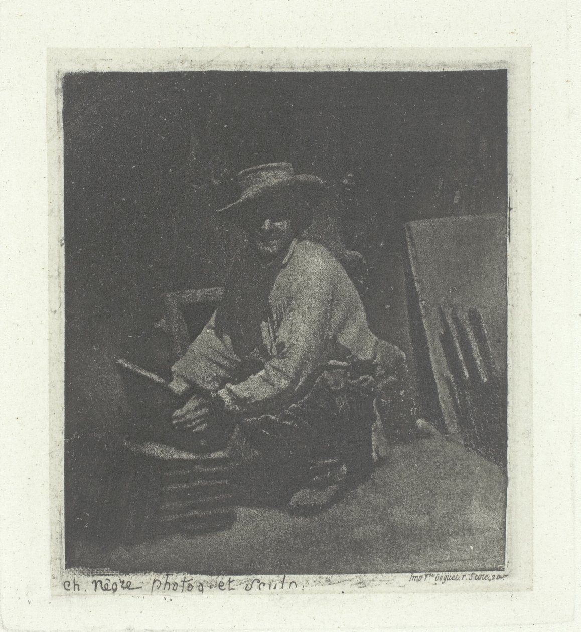 Knelende murer av Charles Nègre