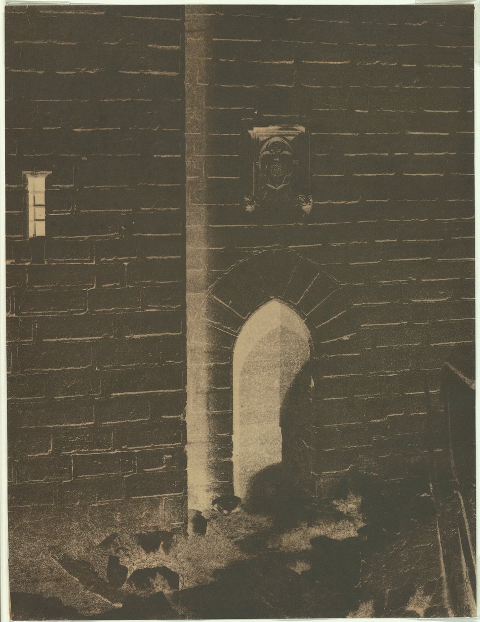 Mont-Majour, plakat av klostertårnet, ca. 1852. av Charles Nègre