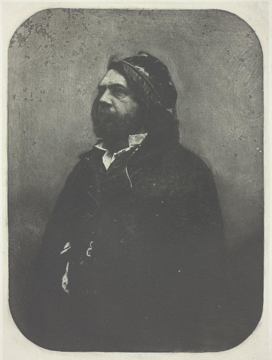 Portrett av Theophile Gautier etter Nadar, ca. 1857, trykt 1982. av Charles Nègre
