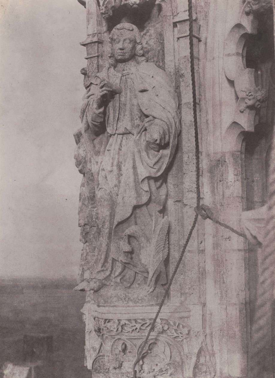Evangelisten Johannes, katedralen i Chartres av Charles Nègre