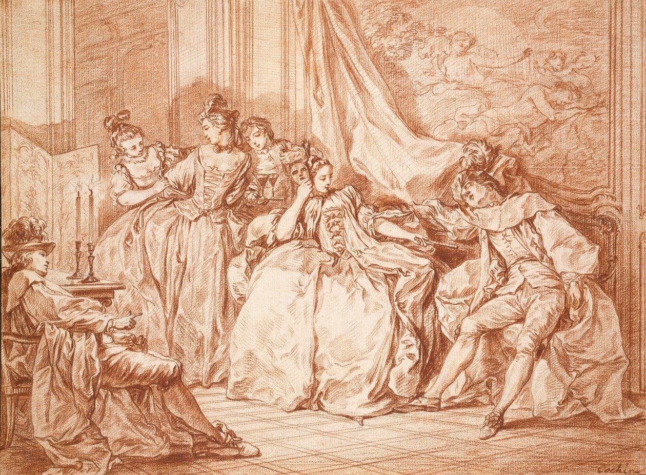 Party of Revellers, 1700-tallet av Charles Nicolas Cochin