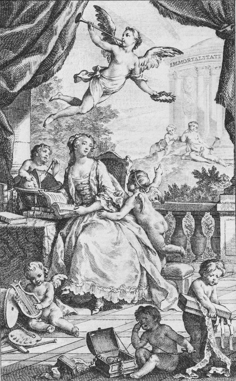 Portrett av Madame de Pompadour, ca. 1745. av Charles Nicolas Cochin