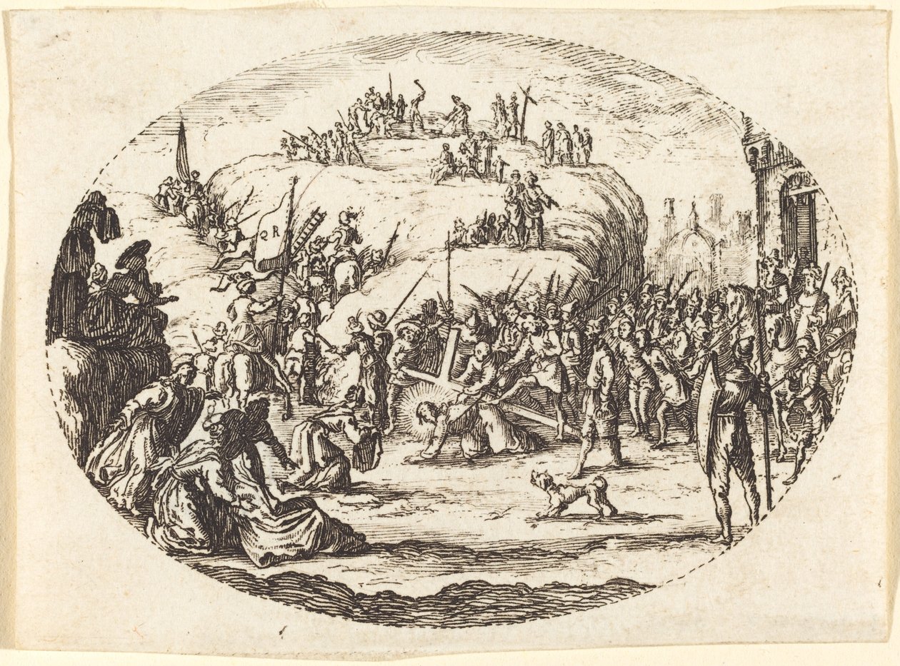 Den lille korsbæringen av Charles Nicolas Cochin I after Jacques Callot