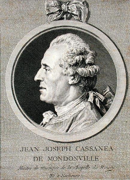 Jean Joseph Cassanea de Mondonville (1711-72) gravert av Augustin de Saint-Aubin (1736-1807) 1768 (gravering) av Charles Nicolas II (after) Cochin