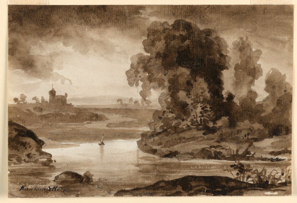 Et landskap av Charles Nicolas Ransonnette